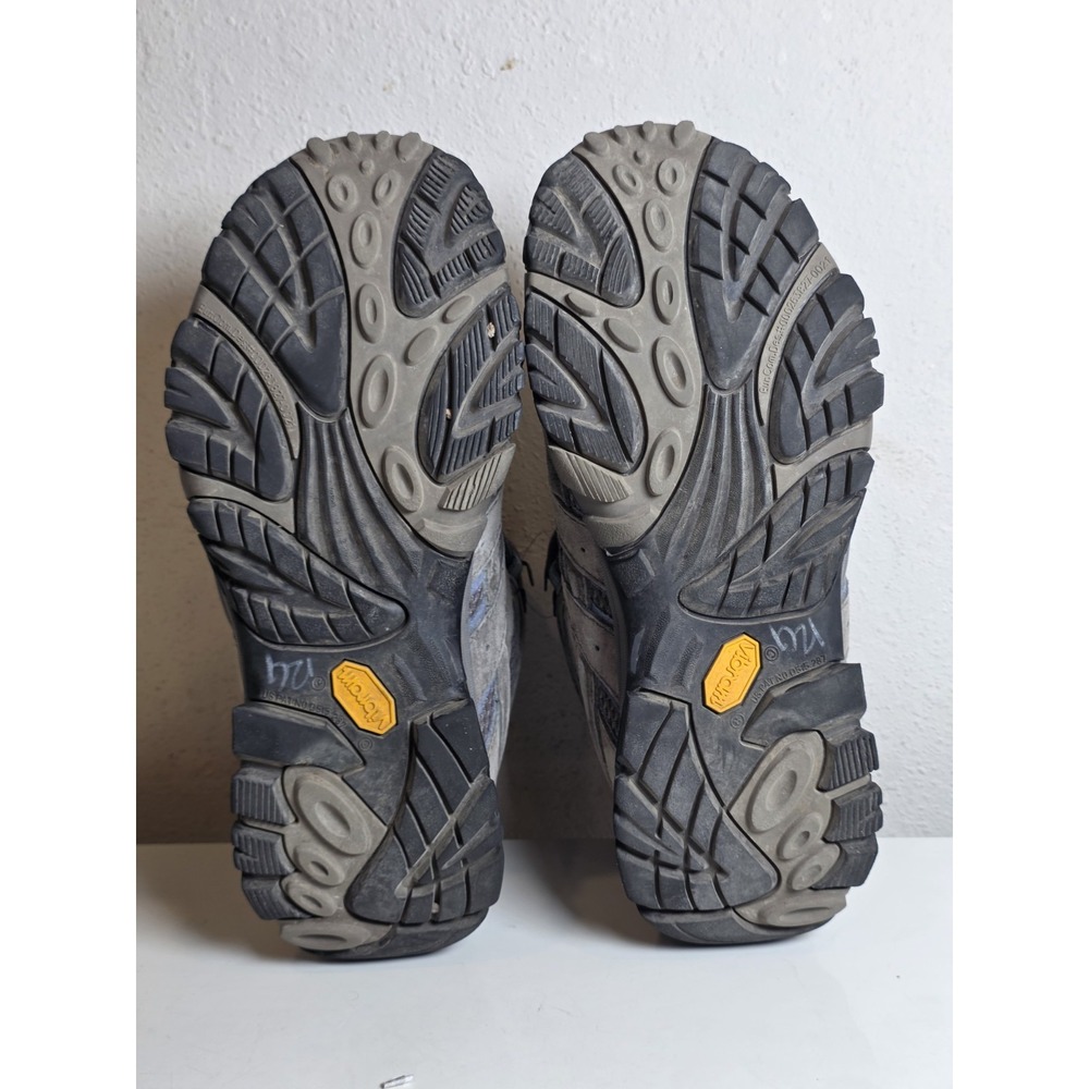 Merrell Moab 3 Mid Waterproof Boots Women's 8.5 Granite Trail Hiking Shoes J0605 - Picture 9 of 11